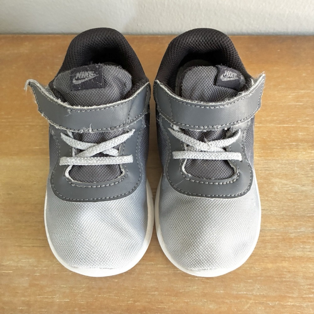 Nike Tanjun Easy On Gray Black Sneakers Shoes Baby Toddler Size 8 8C - Picture 2 of 8